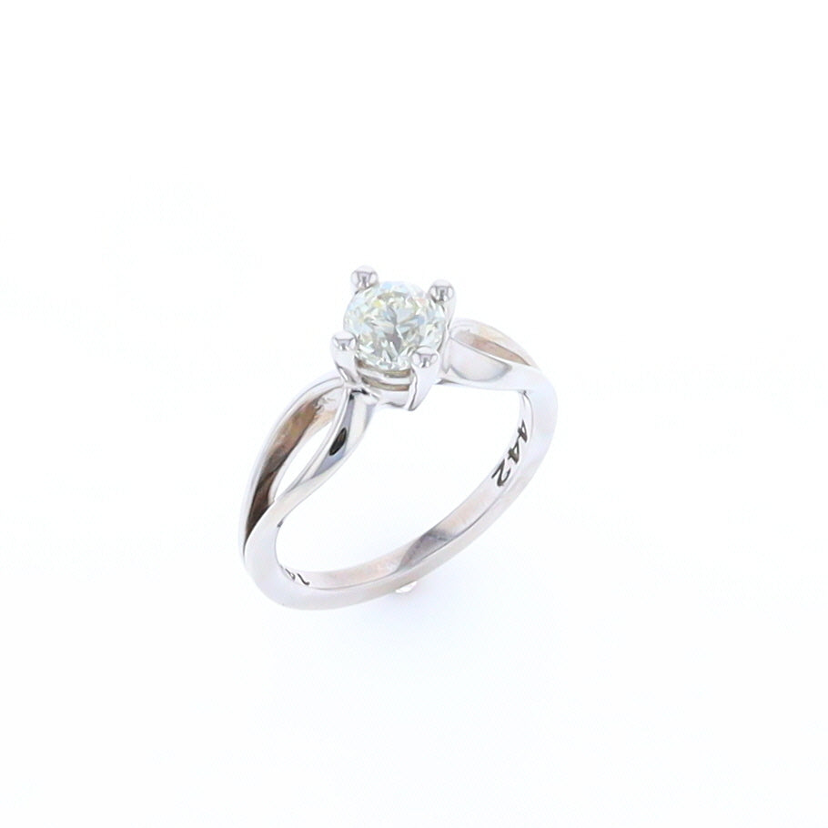 0.96ctw Solitaire Engagement Ring White Gold