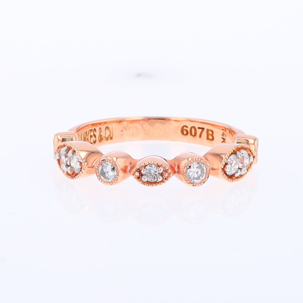 Simply Vintage Wedding Band (Rose Gold)