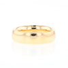 G2 Gold Quartz Ring Inlaid Center Natural Nugget Sides Band
