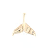 Whale Tail Pendant 14Kt Gold High Polish Realistically Designed