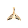 Whale Tail Necklaces Natural Gold Quartz and Nuggets Inlaid Pendant
