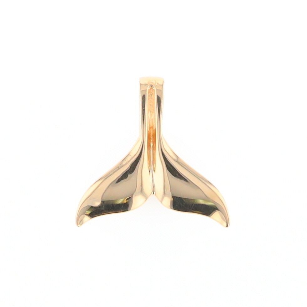 Whale Tail Necklaces Natural Gold Quartz and Nuggets Inlaid Pendant