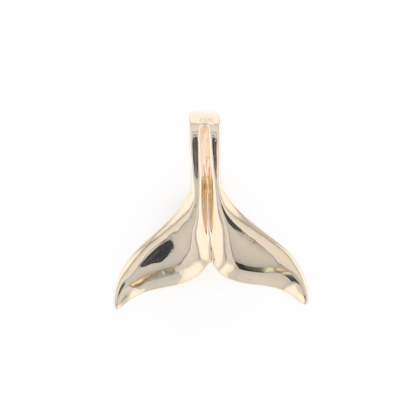 Whale Tail Necklaces Natural Gold Quartz and Nuggets Inlaid Pendant