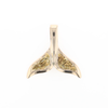 Whale Tail Natural Nuggets Double Inlaid Sea Life Pendant