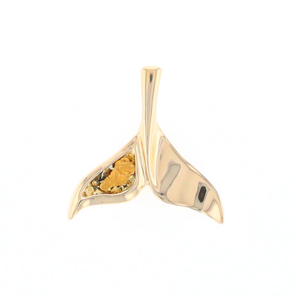 Whale Tail Necklaces Natural Nuggets Inlaid Sea Life Pendant