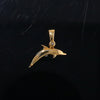 Opal Pendant Inlaid Realistic Dolphin Sea Life Design