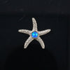 Opal Pendant Inlaid Realistic Star Fish Sea Life Design
