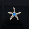 Opal Pendant Inlaid Realistic Star Fish Sea Life Design