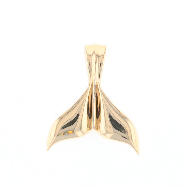 Whale Tail Necklaces Natural Gold Quartz and Nuggets Inlaid Pendant (G1)
