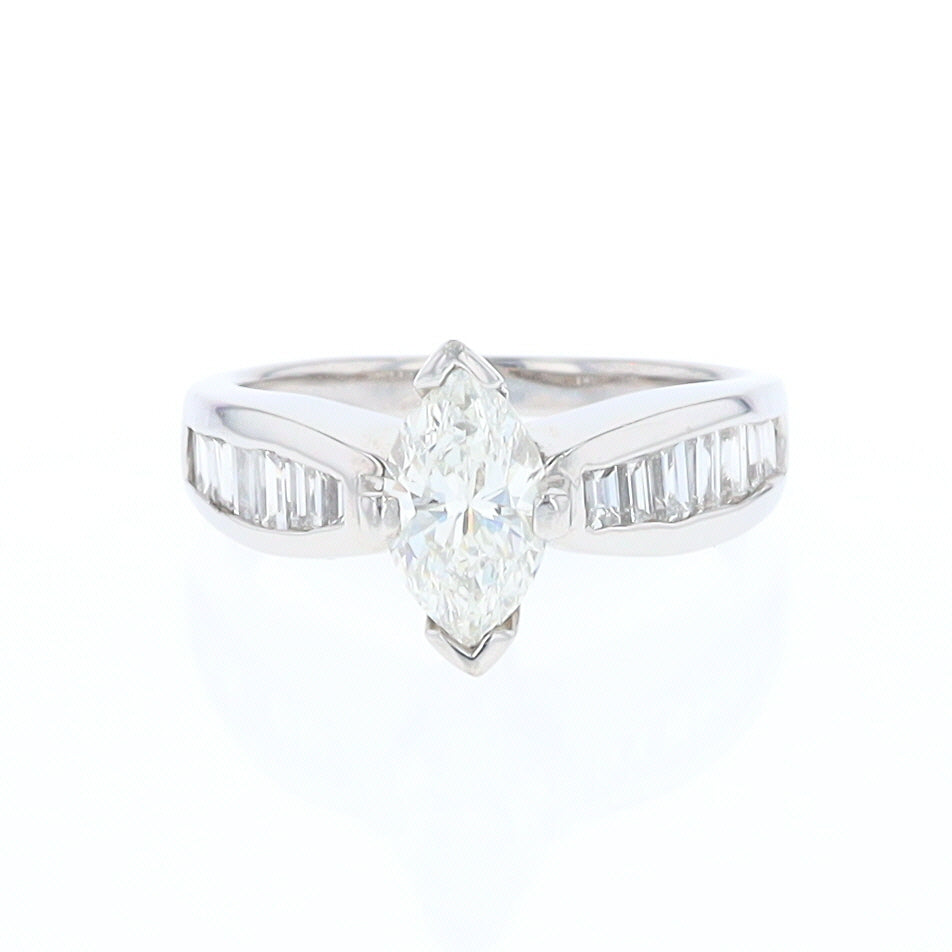 Marquise Diamond Engagement Ring