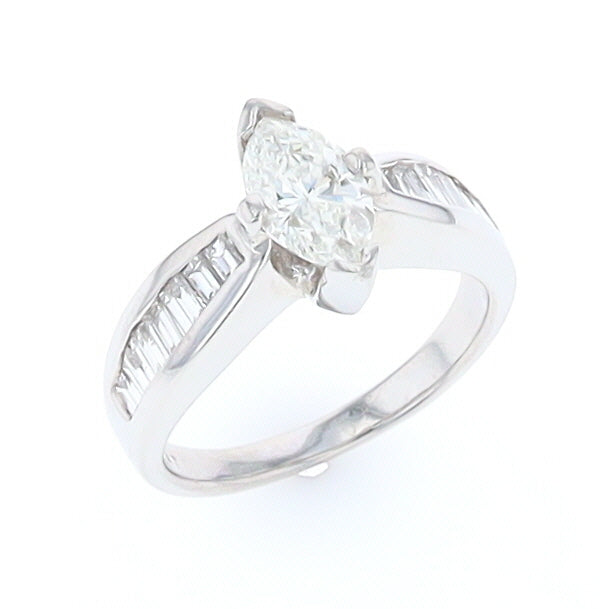 Marquise Diamond Engagement Ring