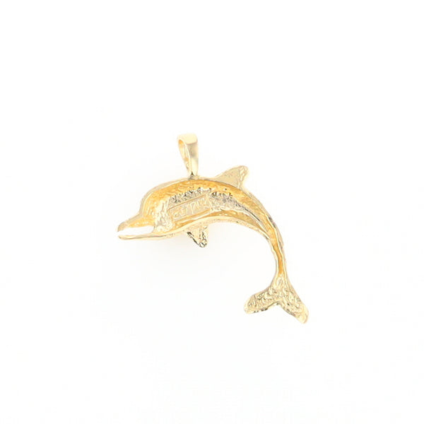 Textured Dolphin Pendant