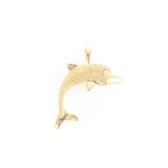 Textured Dolphin Pendant