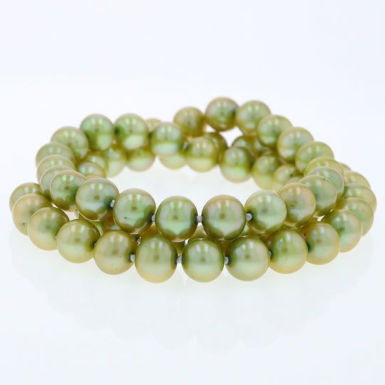 18" Green Pearl Necklace