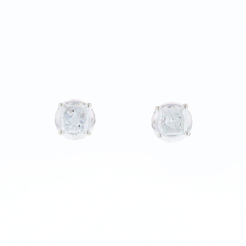 Princess Cut Diamond Stud Earrings