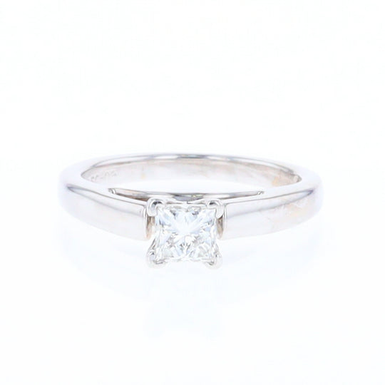 14kt White Gold Diamond Solitaire Engagement Ring