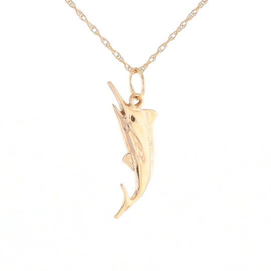Yellow Gold Sailfish Pendant