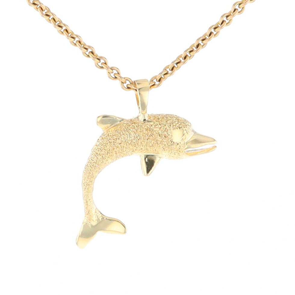 Textured Dolphin Pendant