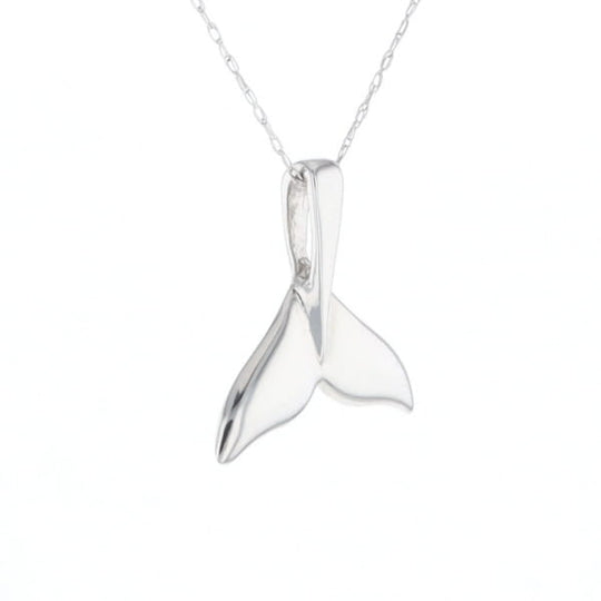Whale Tail Pendant 14Kt Gold High Polish Realistically Designed