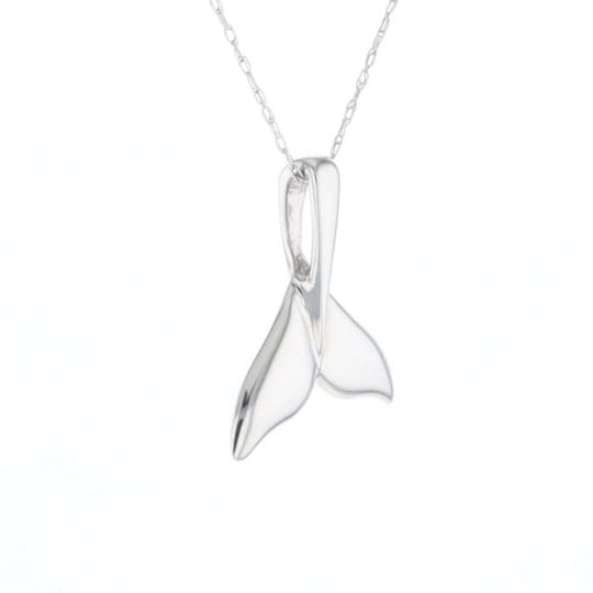 Whale Tail Pendant 14Kt Gold High Polish Realistically Designed