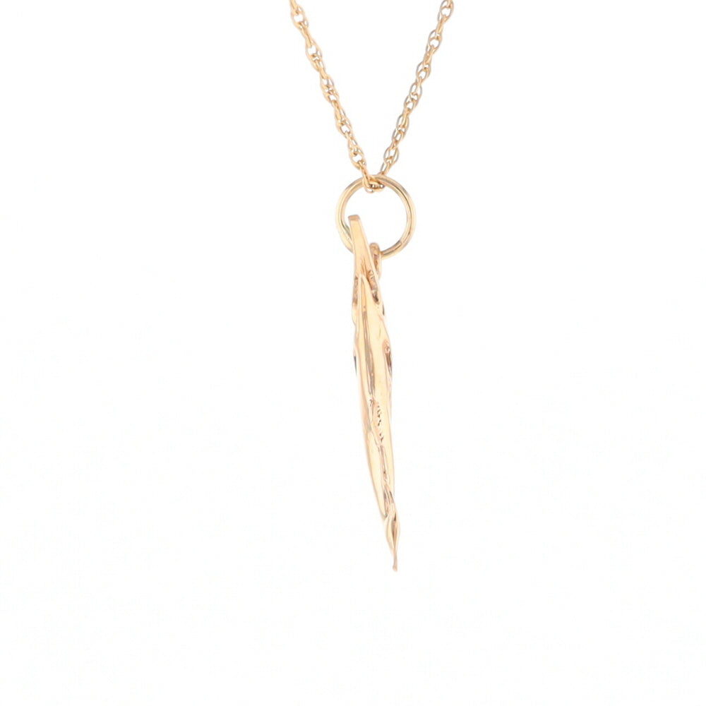 Yellow Gold Sailfish Pendant