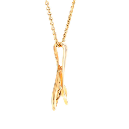 Whale Tail Necklaces Natural Nuggets Inlaid Sea Life Pendant