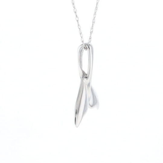 Whale Tail Pendant 14Kt Gold High Polish Realistically Designed