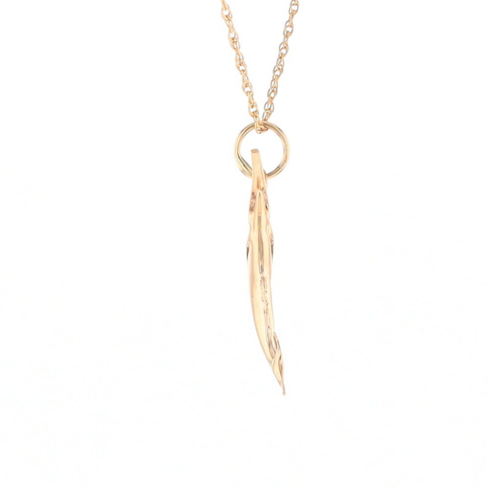 Yellow Gold Sailfish Pendant