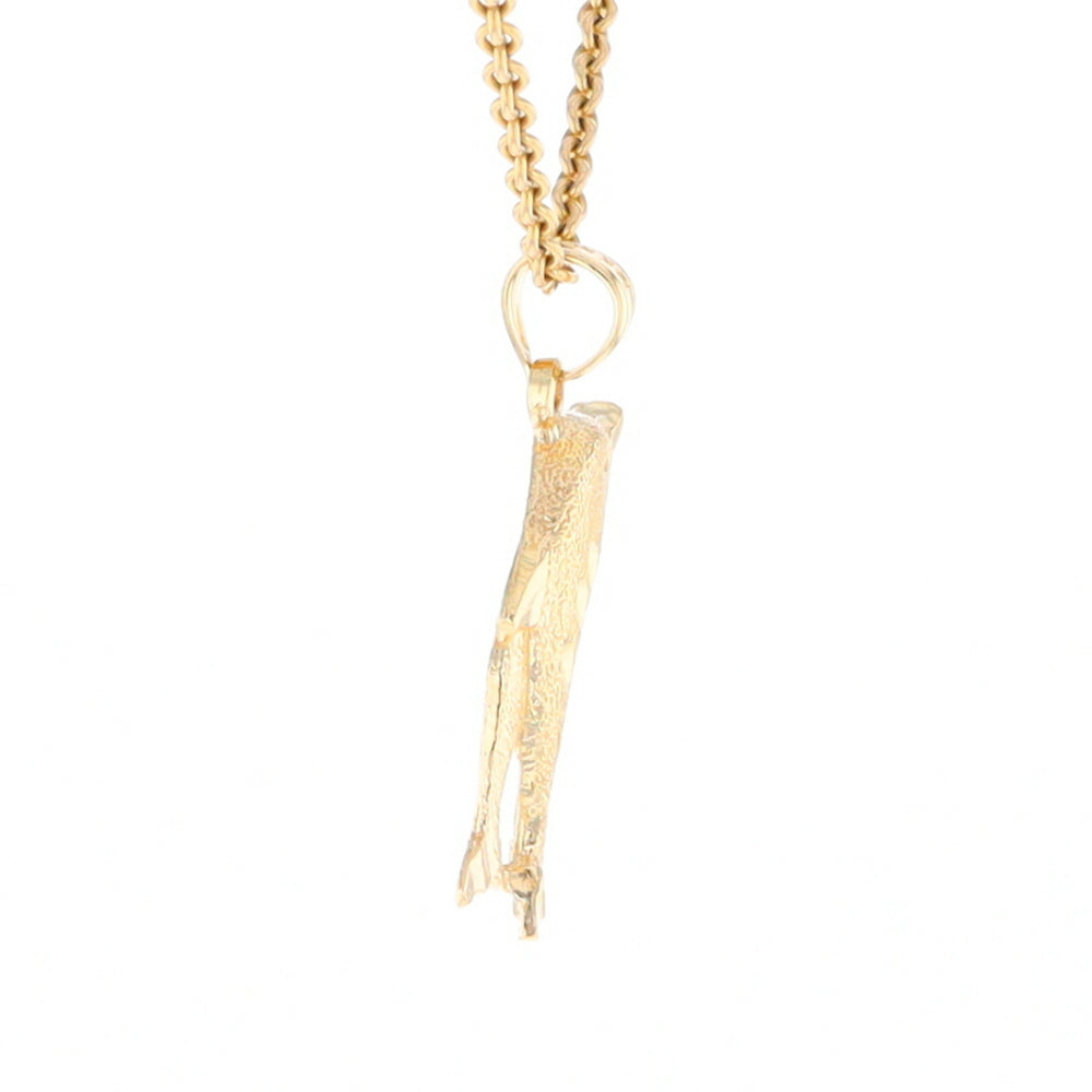 Textured Double Dolphin Pendant