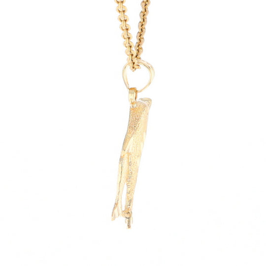 Textured Double Dolphin Pendant
