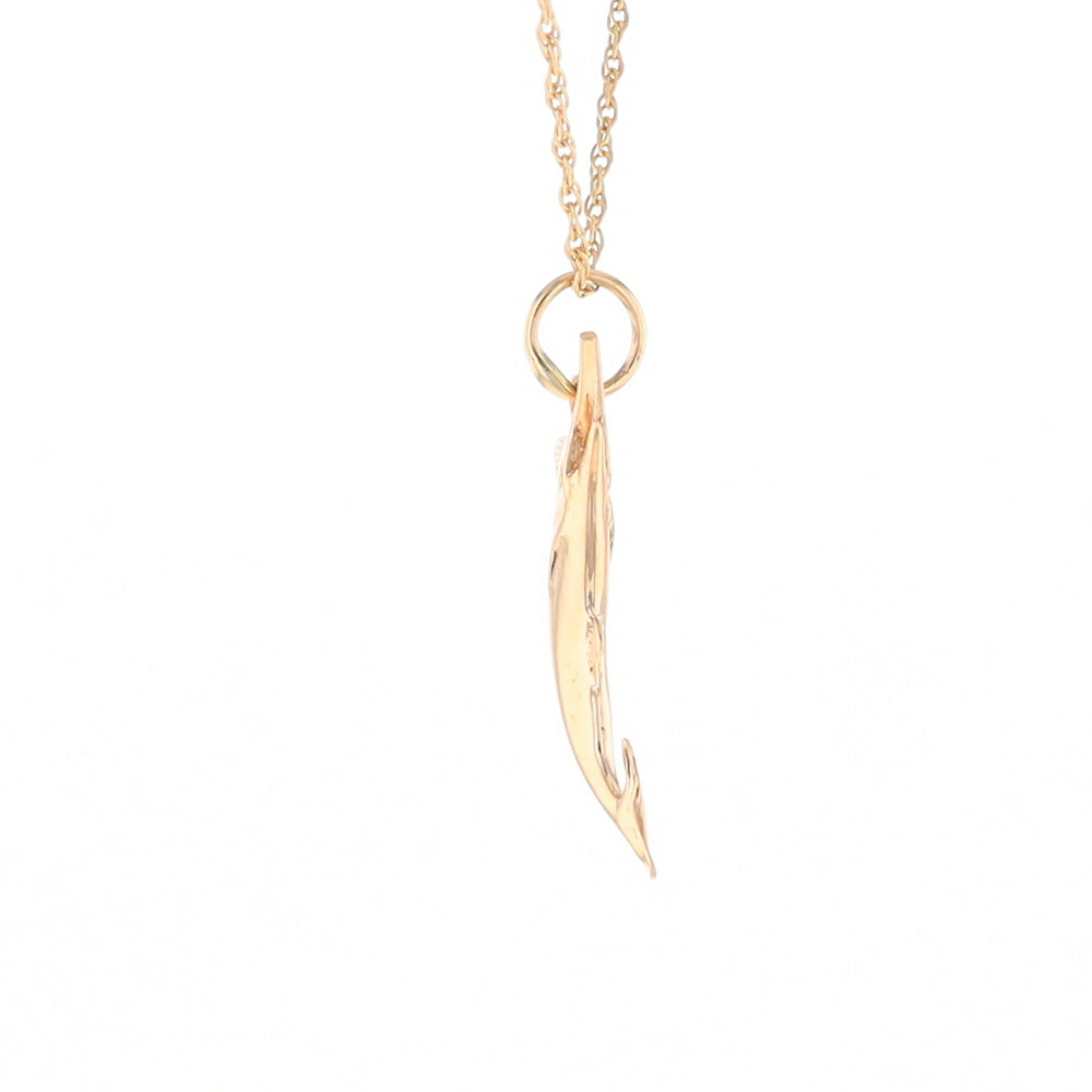 Yellow Gold Sailfish Pendant