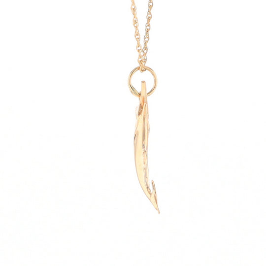 Yellow Gold Sailfish Pendant