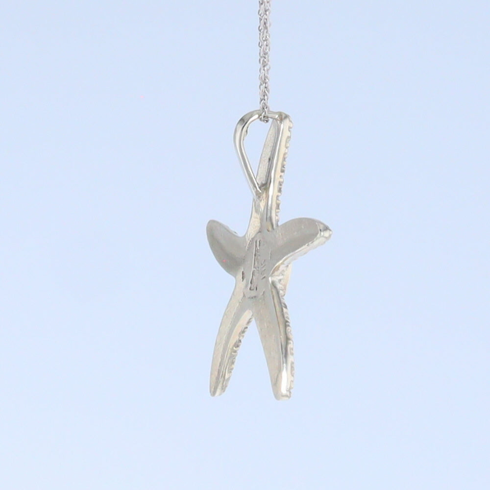 Opal Pendant Inlaid Realistic Star Fish Sea Life Design