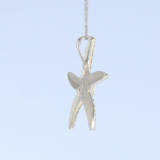 Opal Pendant Inlaid Realistic Star Fish Sea Life Design
