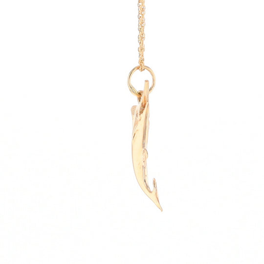 Yellow Gold Sailfish Pendant