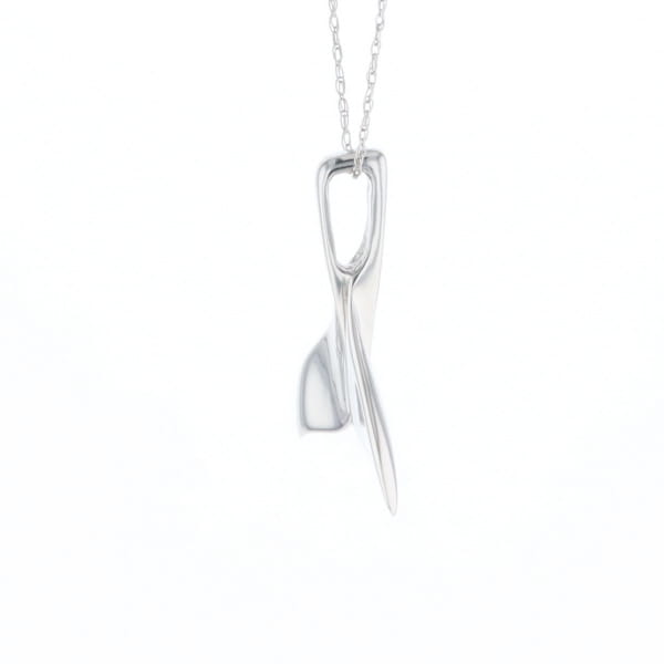 Whale Tail Pendant 14Kt Gold High Polish Realistically Designed