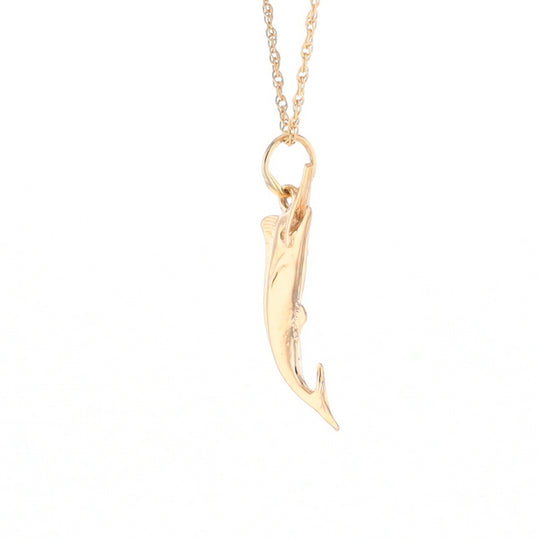 Yellow Gold Sailfish Pendant