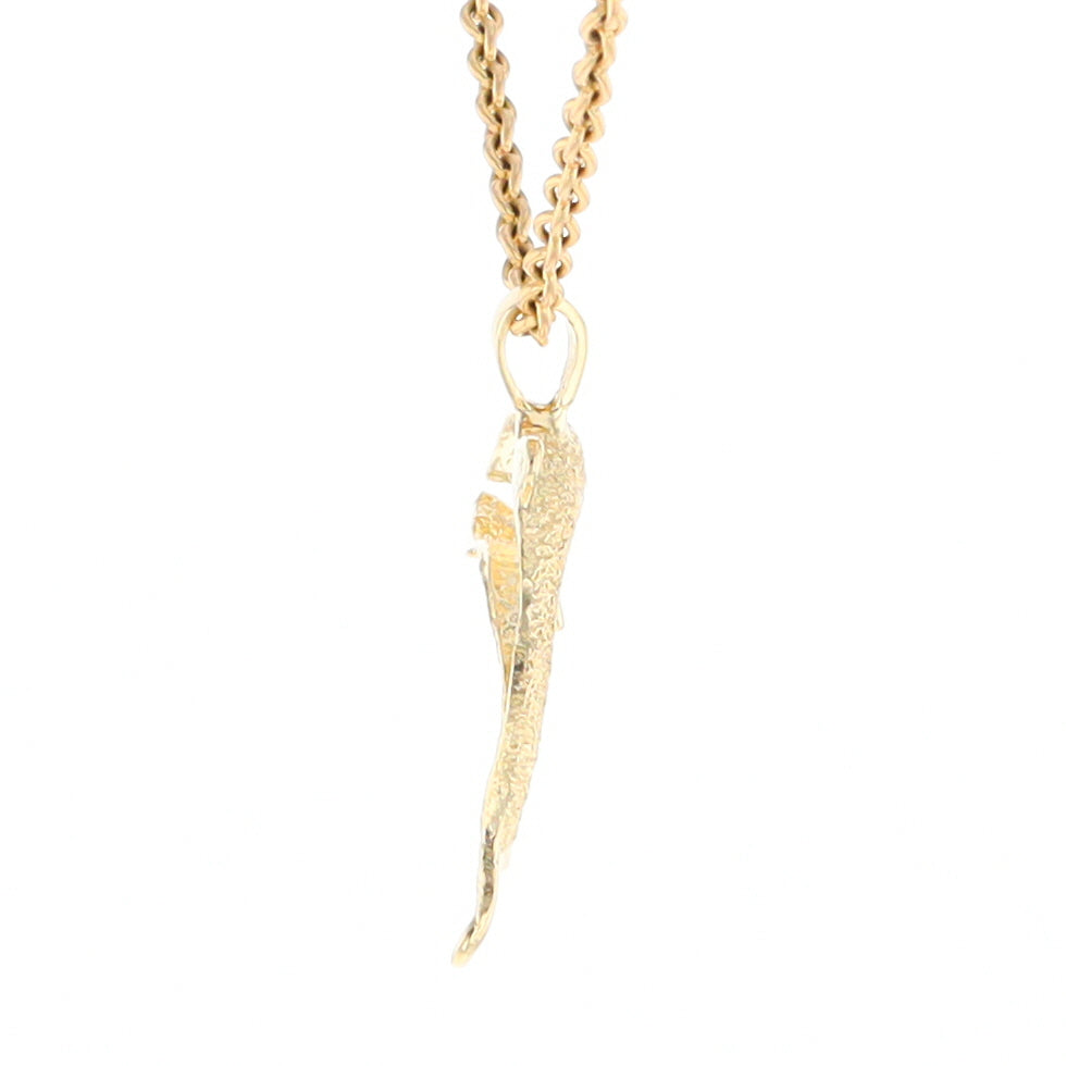 Textured Dolphin Pendant