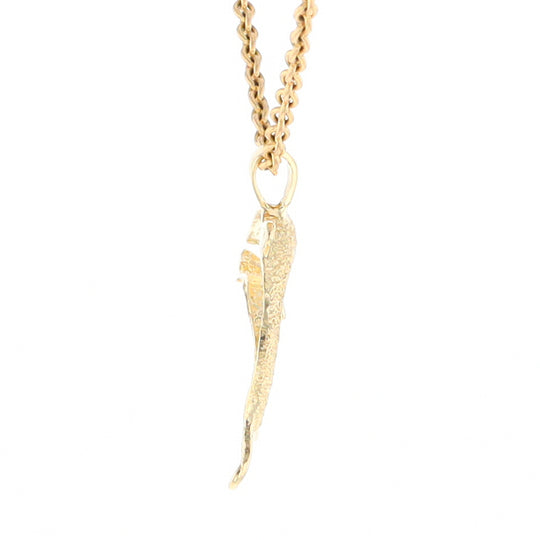 Textured Dolphin Pendant