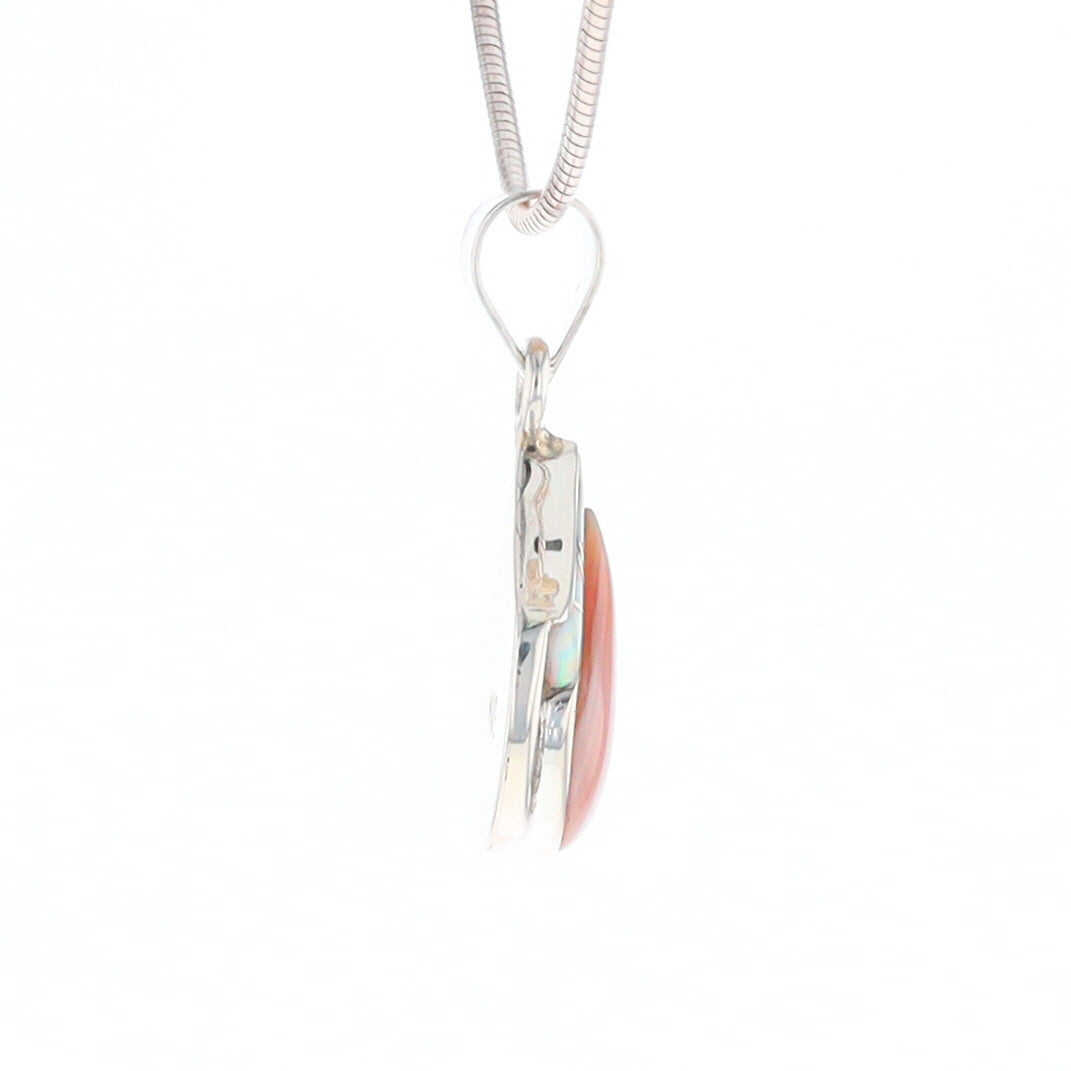Mother of Pearl and Simulated Opal Necklace