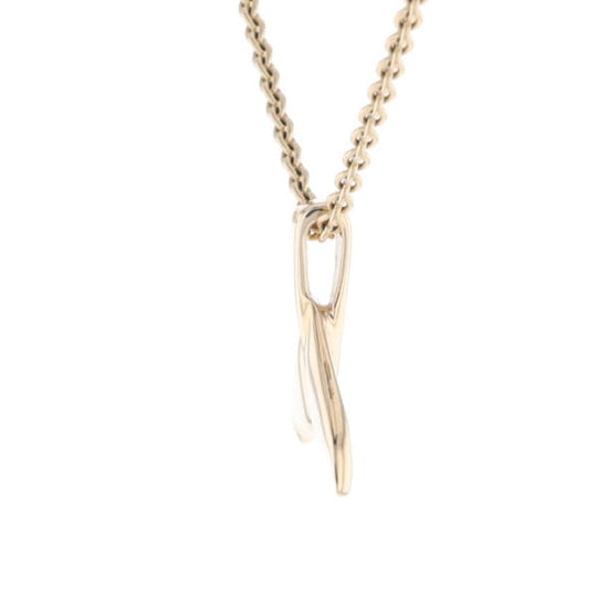 Whale Tail Necklaces Natural Gold Quartz and Nuggets Inlaid Pendant