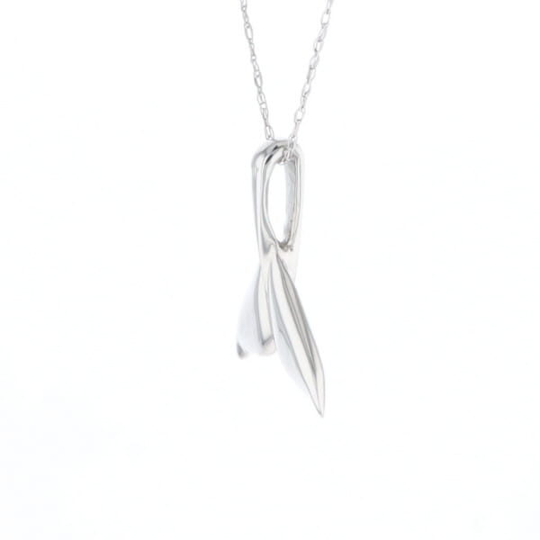Whale Tail Pendant 14Kt Gold High Polish Realistically Designed