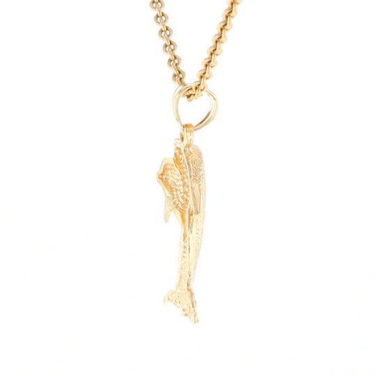Textured Double Dolphin Pendant