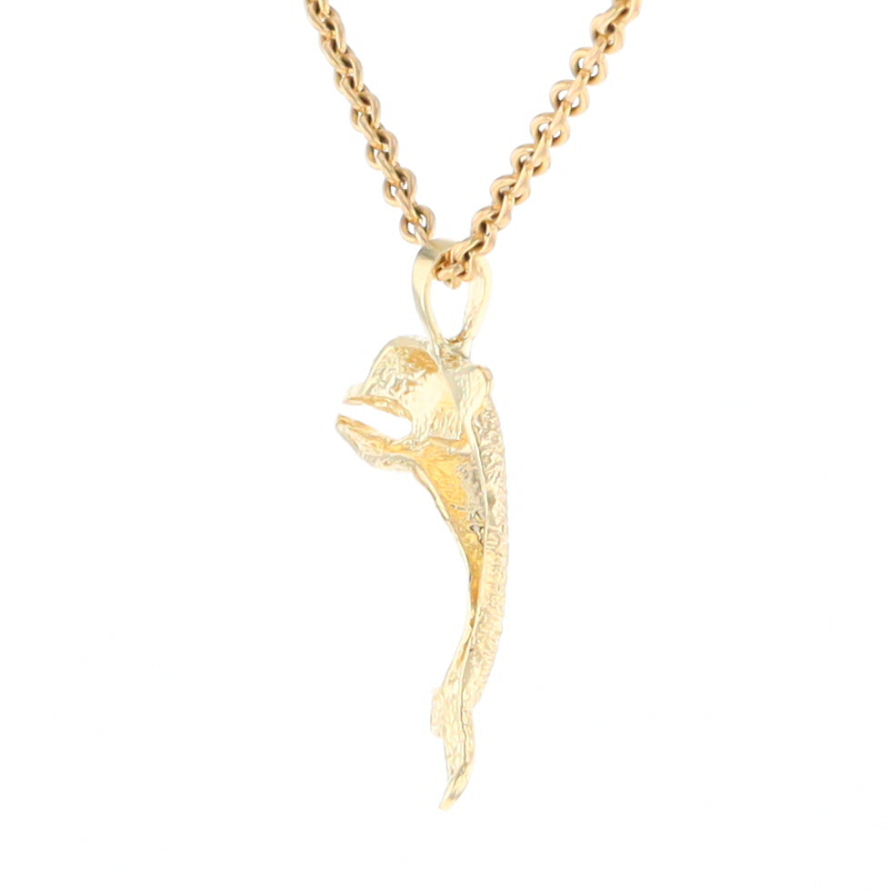 Textured Dolphin Pendant