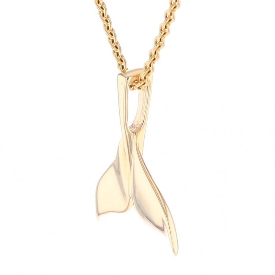 Whale Tail Necklaces Natural Nuggets Inlaid Sea Life Pendant