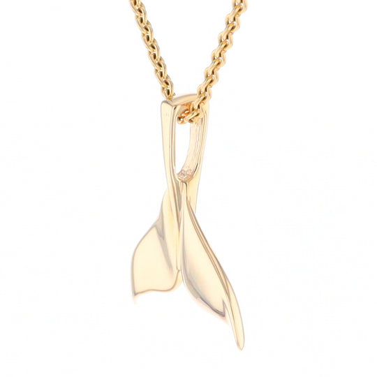 Whale Tail Necklaces Natural Nuggets Inlaid Sea Life Pendant
