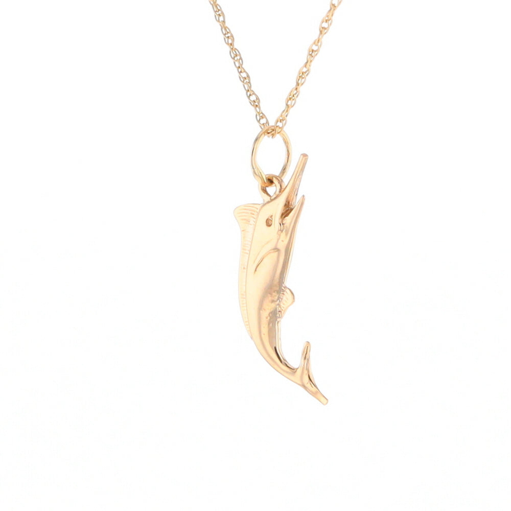 Yellow Gold Sailfish Pendant