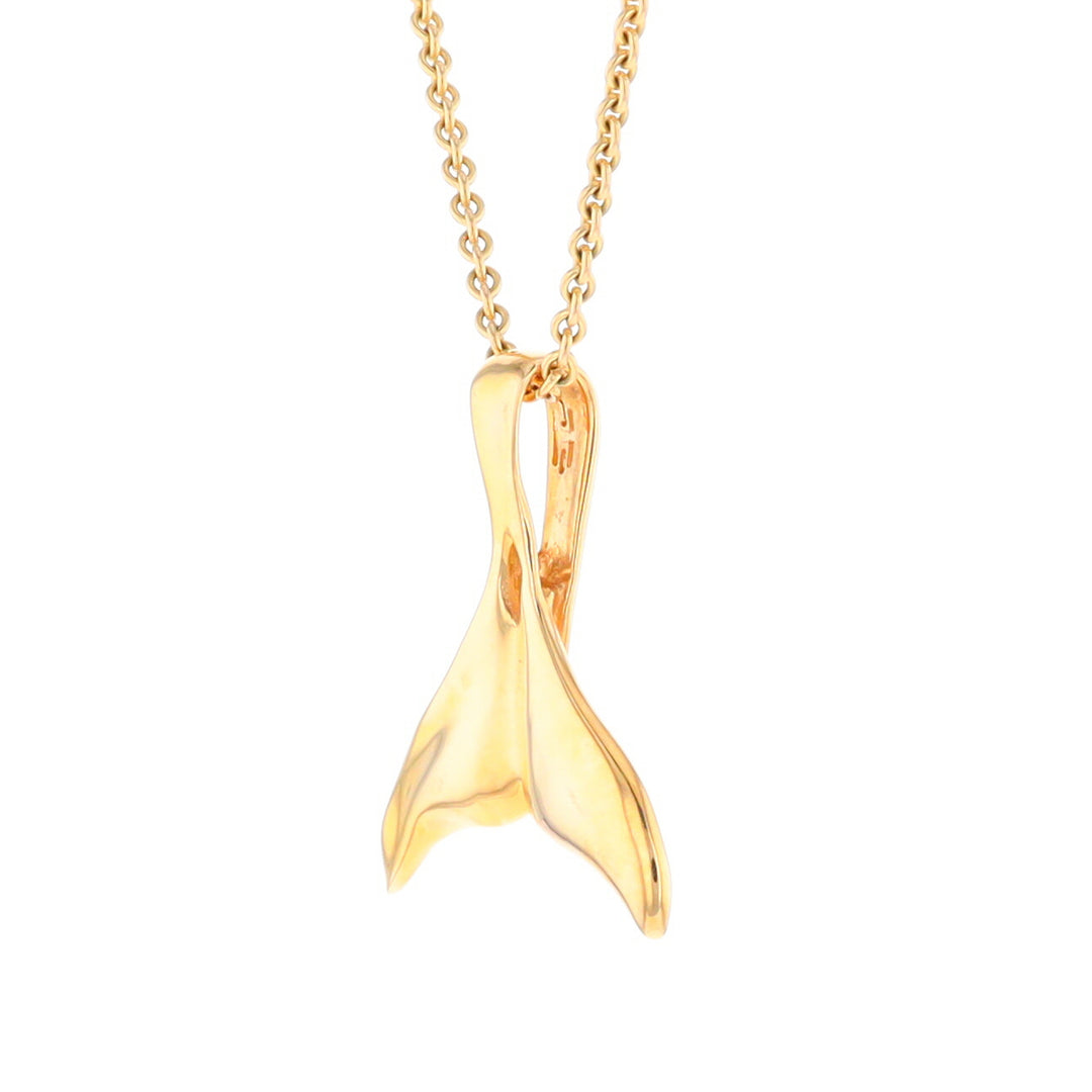 Whale Tail Necklaces Natural Nuggets Inlaid Sea Life Pendant