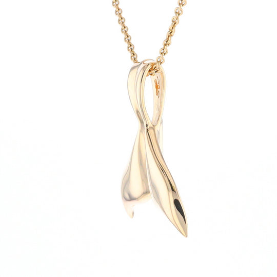 Whale Tail Necklaces Natural Gold Quartz and Nuggets Inlaid Pendant (G1)