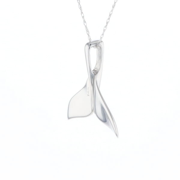 Whale Tail Pendant 14Kt Gold High Polish Realistically Designed